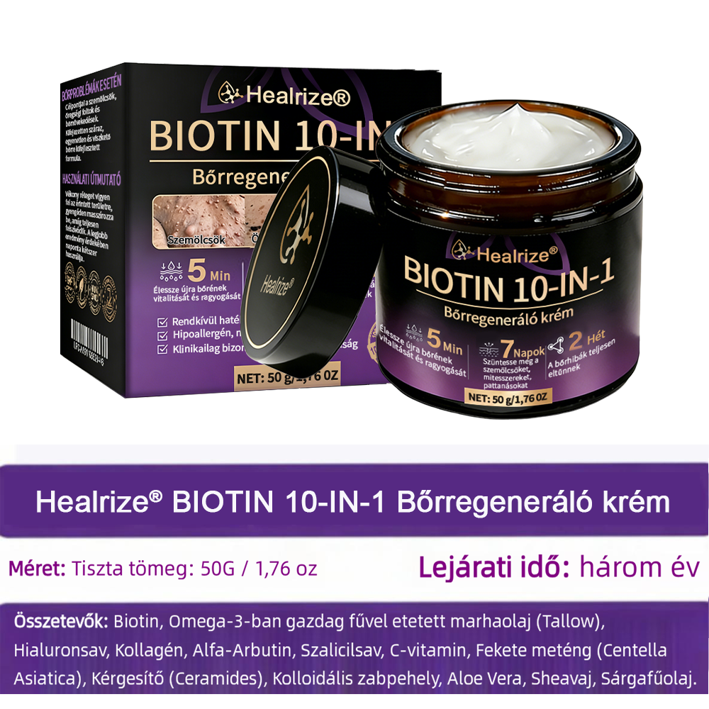 Magyarországon gyártva és szállítva ✨Healrize® Biotin 10 az 1-ben Bőrmegújító Krém 🥑
