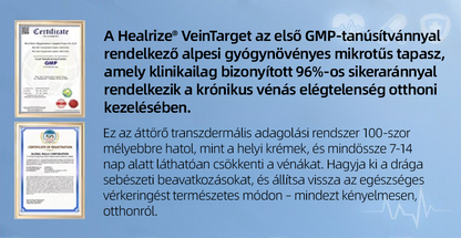 🇭🇺👨‍⚕️👍✅ Healrize® VeinTarget mikrotűs tapasz 🚀Azonnali enyhülés, hosszú távú eredmények🚀