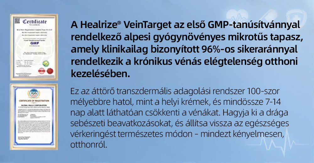 🇭🇺👨‍⚕️👍✅ Healrize® VeinTarget mikrotűs tapasz 🏆Azonnali enyhülés, hosszú távú eredmények🏆