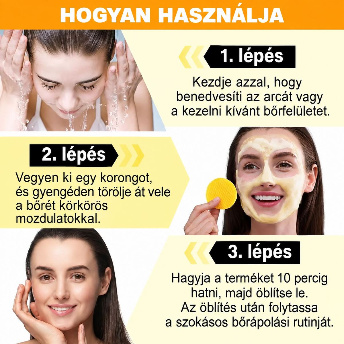 🍋Kurkuma + kojinsav tisztítókorongok, 🧼✨ mélytisztító hatással és ragyogást fokozó napi bőrápolási formulával 🍋