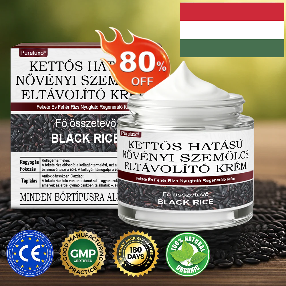 ✅ Healrize® Fekete Rizses Bőrregeneráló Krém 👨‍⚕️ (Szemölcsök, bőrkinövések, foltok és hiperpigmentáció kezelésére)✅✅✅✅