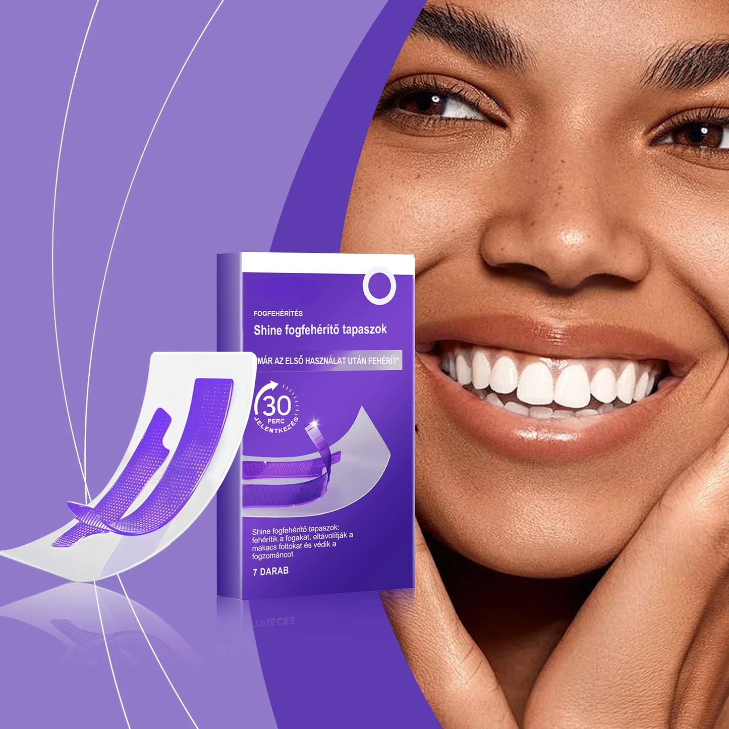[🔥Éves Téli Raktárkiárusítás Magyarországon] Healrize® Purple Whitening Strips, a fogaid ragyogóbbak lesznek, mint valaha-EQ