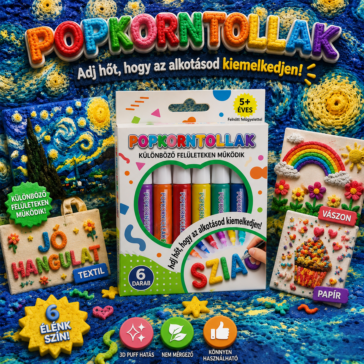 Spóroljon 50%-ot, ha még ma rendel 丨Healrize® 3D Relief Art Pen – Változtassa lapos rajzait megérinthető 3D művészetté🎁