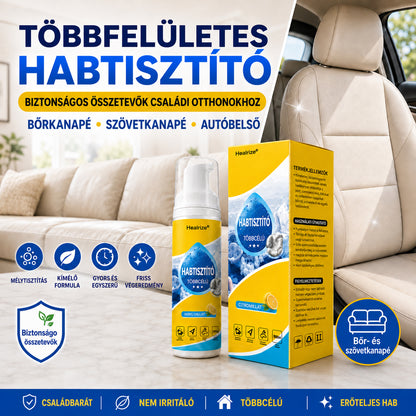 Healrize® 4 az 1-ben multienzimes habtisztító | Mélytisztító hab autóbelsőhöz, kanapéhoz, konyhához és fürdőszobához🐔🐶1