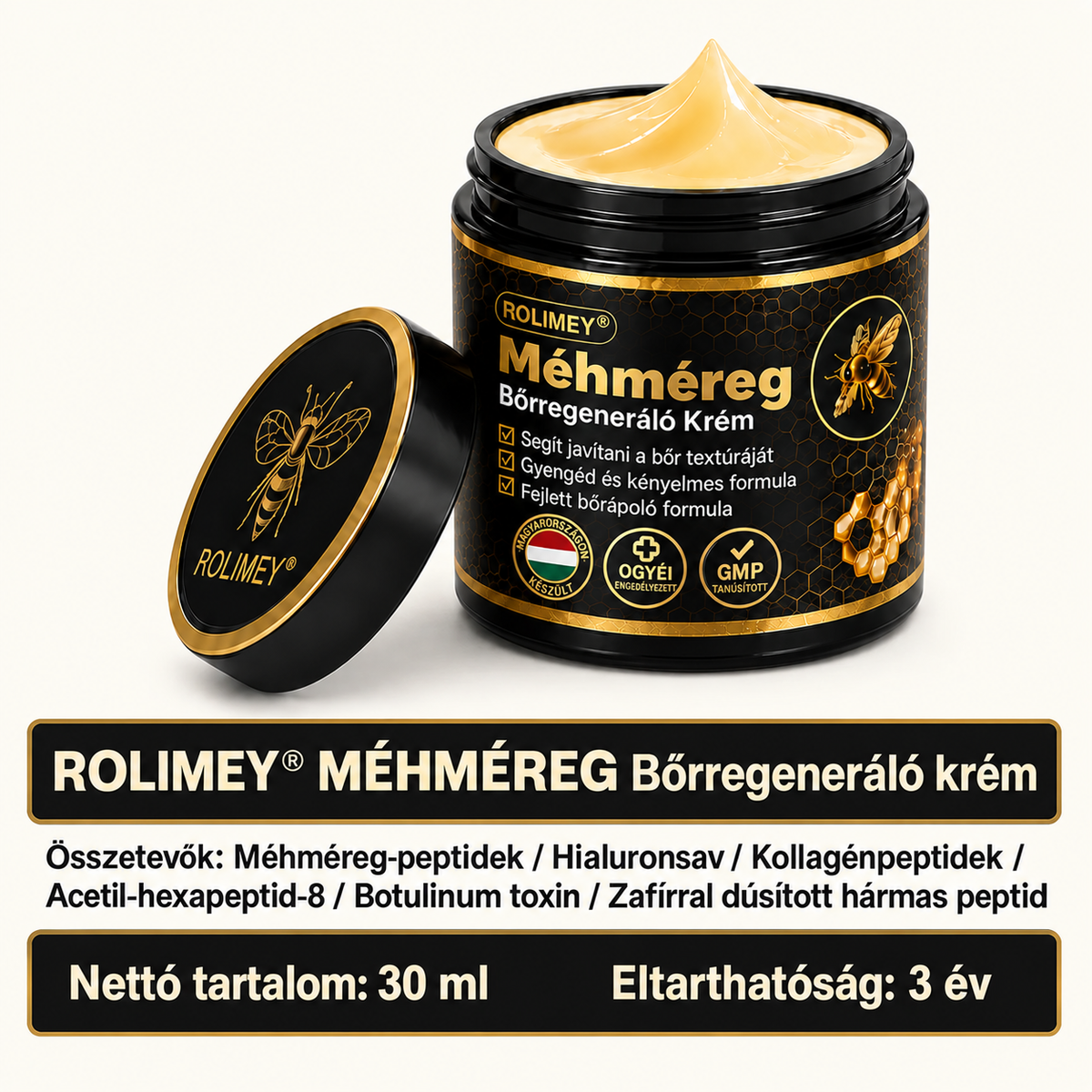 Rolimey® Méhmérges Bőrápoló Krém👩‍⚕️2🌲