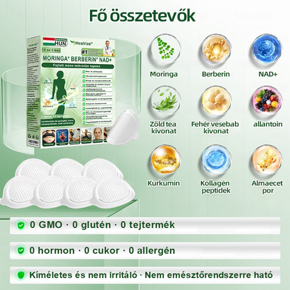 𝑯𝒊𝒗𝒂𝒕𝒂𝒍𝒐𝒔 Á𝒓𝒖𝒉á𝒛 | 👩‍⚕️ 👉Healrize® 12-az-1-ben Moringa * Berberin * NAD+ Fejlett Nano Mikrotűs Tapasz🍀(Napi egyszeri használat, látható változások 7 nap alatt) Elhízás, bőrlazaság, cukorbetegség, alvási apnoe és ízületi problémák esetén 🍒🥑