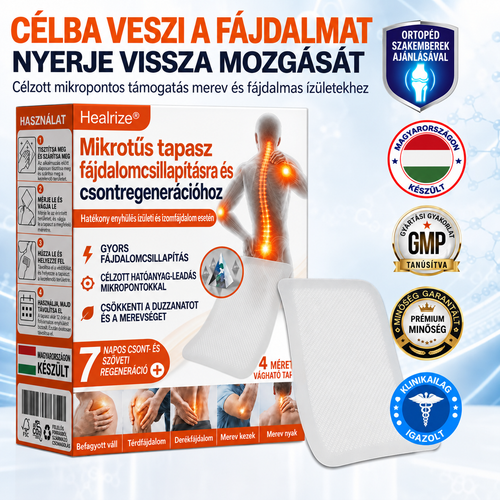 🌍✅ Hivatalos magyar áruház: Healrize® mikrotűs fájdalomcsillapító tapasz 🧑‍⚕️