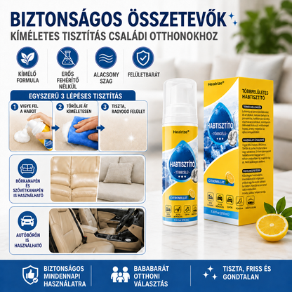 Healrize® 4 az 1-ben multienzimes habtisztító | Mélytisztító hab autóbelsőhöz, kanapéhoz, konyhához és fürdőszobához🐔🐶1