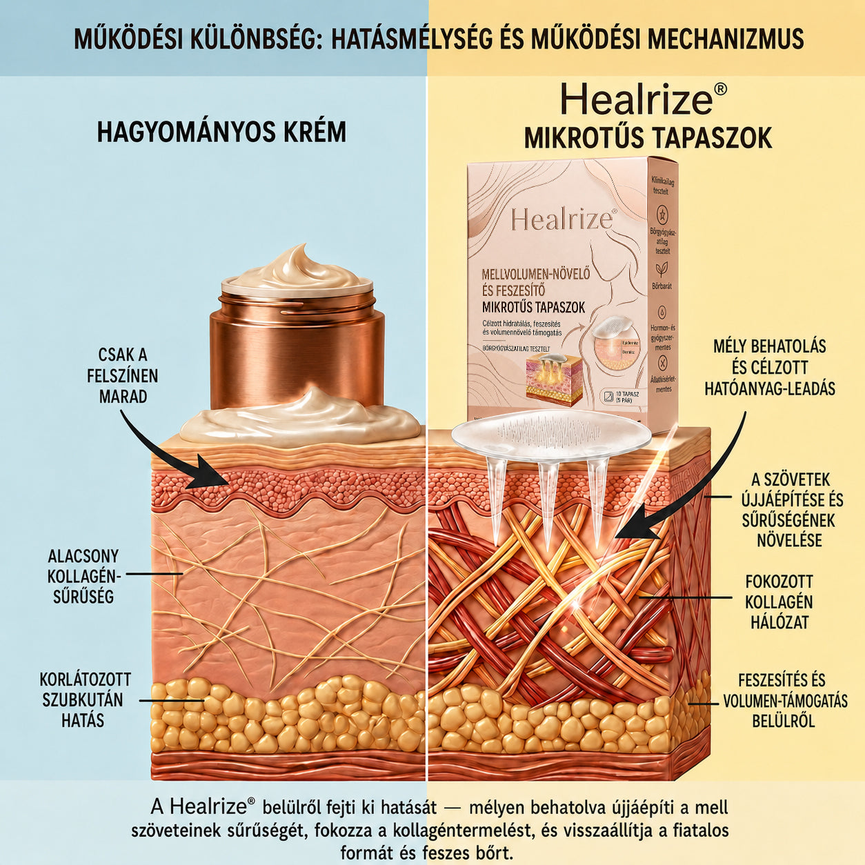 🚩Healrize®🔥🥏Célzott mellnagyobbításra szolgáló, fejlett nanomikrotűs tapasz