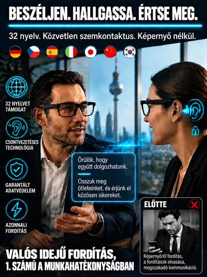 💗Okosszemüvegek zoommal,📶👓 fotokromatikus lencsékkel és valós idejű mesterséges intelligencia általi fordítási képességekkel💗