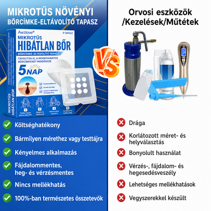 Awzlove® 2 az 1-ben mikrotűs és hidrokolloid tapasz | Kiemelkedő anyajegyek, pattanások, lapos szemölcsök és bőrkinövések eltávolítója | Javítja a ráncokat, hegeket és bőrhibákat | Láthatatlan csillag alakú pattanástapaszok arcra és testre | 🎁🎁8