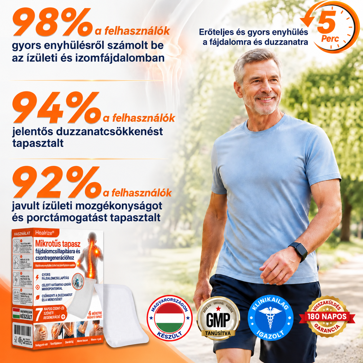 🌍✅ Hivatalos magyar áruház: Healrize® mikrotűs fájdalomcsillapító tapasz 🧑‍⚕️