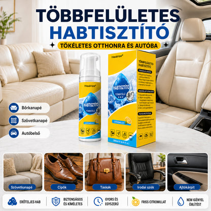 Healrize® 4 az 1-ben multienzimes habtisztító | Mélytisztító hab autóbelsőhöz, kanapéhoz, konyhához és fürdőszobához🐔🐶1