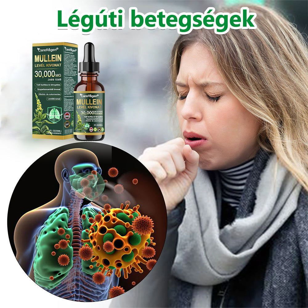 Hivatalos Bolt: CareRegen® Organikus Tüdőtisztító Ezüstlevelű Növény Kivonat Cseppek 🚀 Klinikai vizsgálatokkal alátámasztott, magas koncentrációjú formula, amely enyhíti a köhögést, a nyákot, az asztmát és a COPD-t — könnyebb és gyorsabb légzés. 🚀