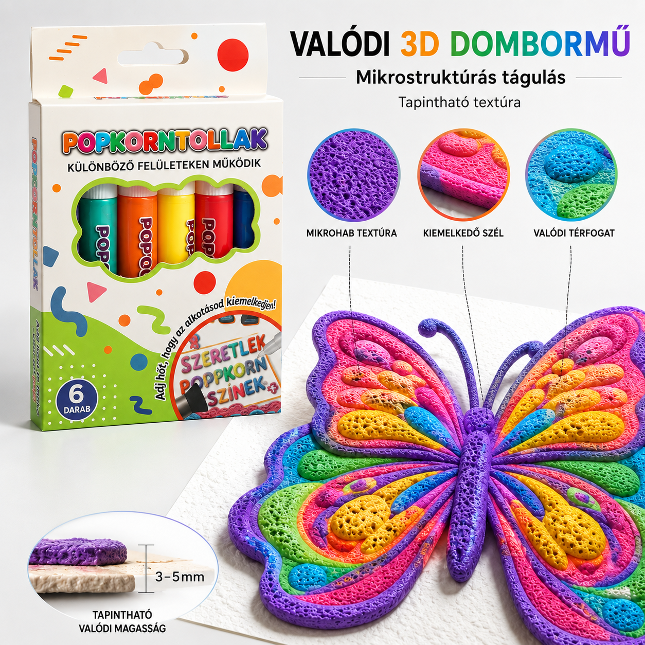 Spóroljon 50%-ot, ha még ma rendel 丨Healrize® 3D Relief Art Pen – Változtassa lapos rajzait megérinthető 3D művészetté🎁