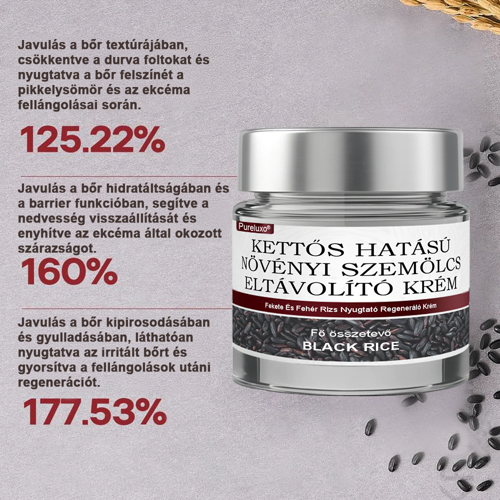 ✅ Healrize® Fekete Rizses Bőrregeneráló Krém 👨‍⚕️ (Szemölcsök, bőrkinövések, foltok és hiperpigmentáció kezelésére)✅✅✅✅
