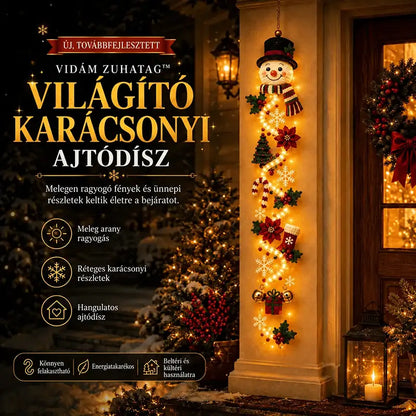 👼2 UTOLSÓ NAP! 70% kedvezmény –  🎁MerryCascade™ világító karácsonyi dísz | 6 ünnepi motívum