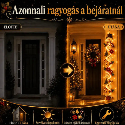 👼2 UTOLSÓ NAP! 70% kedvezmény –  🎁MerryCascade™ világító karácsonyi dísz | 6 ünnepi motívum