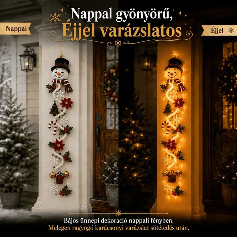👼2 UTOLSÓ NAP! 70% kedvezmény –  🎁MerryCascade™ világító karácsonyi dísz | 6 ünnepi motívum