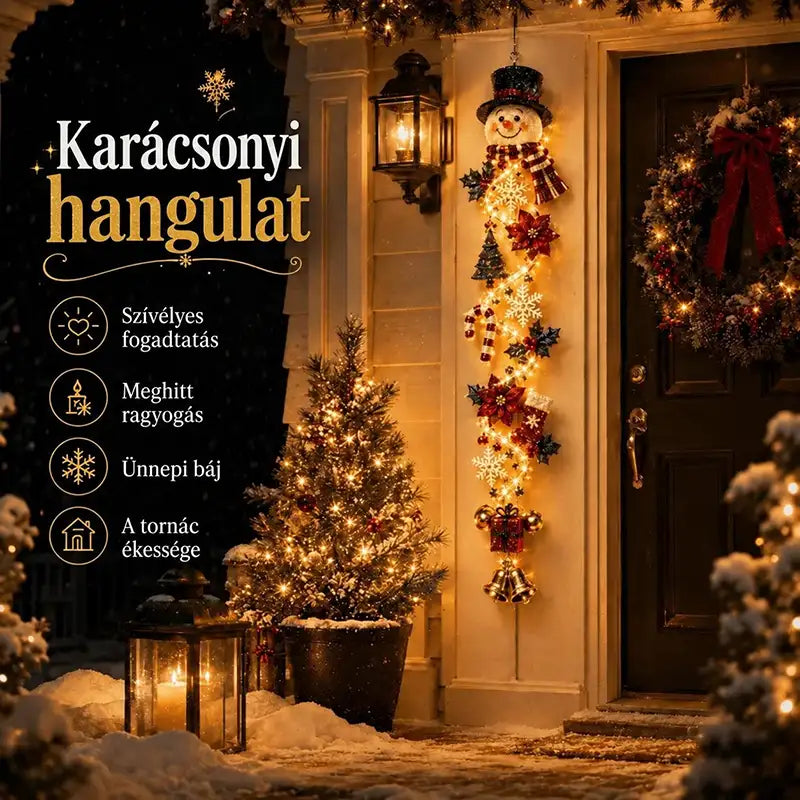👼2 UTOLSÓ NAP! 70% kedvezmény –  🎁MerryCascade™ világító karácsonyi dísz | 6 ünnepi motívum