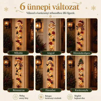👼2 UTOLSÓ NAP! 70% kedvezmény –  🎁MerryCascade™ világító karácsonyi dísz | 6 ünnepi motívum